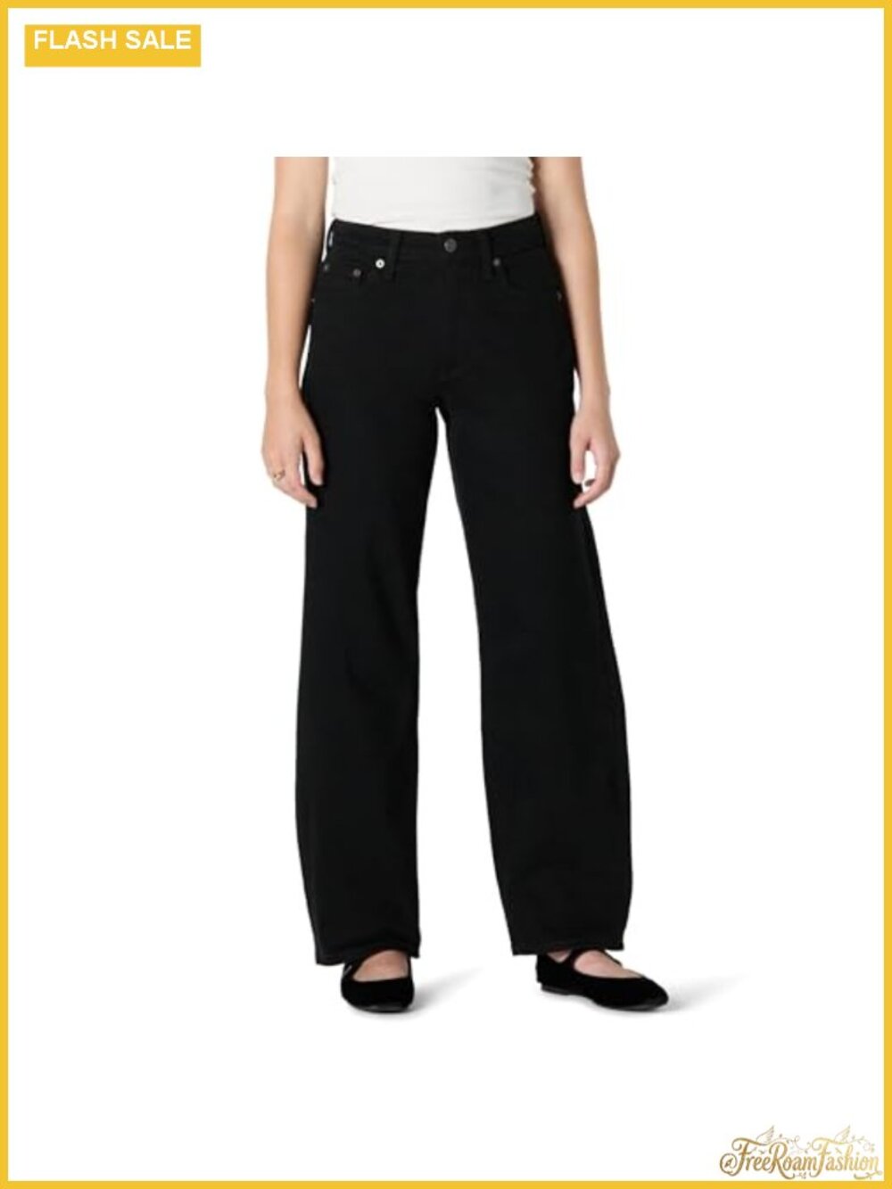High-Rise Barrel Leg Jeans Midweight Denim Tapered
